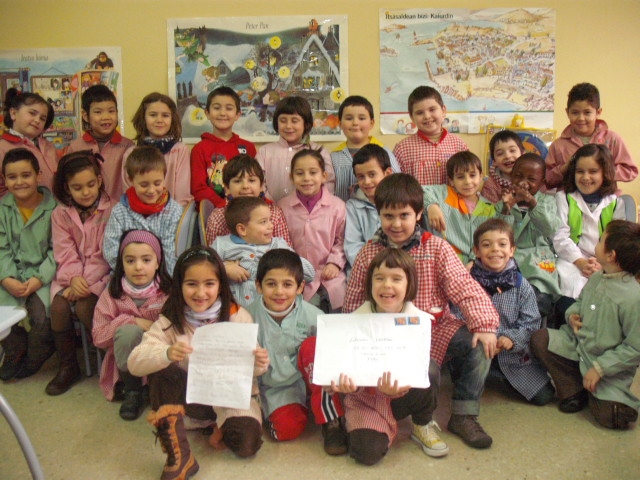 1.mailakoak eskutitzarekin.